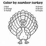 Thanksgiving Preschool Color Number Printables Printable Activities Printablee sketch template