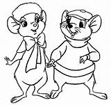 Coloring Pages Rescuers Disney Bianca Bernard Colouring Wecoloringpage Und Print Choose Board Popular Coloringhome sketch template