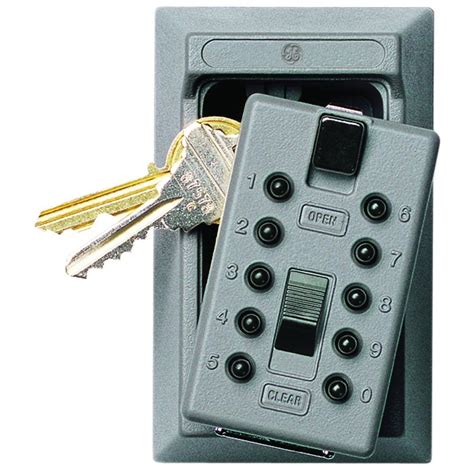 kidde permanent  key box  pushbutton combination lock titanium
