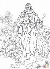 Coloring Shepherd Jesus Good Pages Supercoloring Sheep Printable Color Lamb Am Clipart Parable Kids Adult Drawing Catechesis Template Sheets Adults sketch template