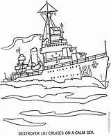Coloring Ship Pages Navy Military Battleship Colouring Kids Army Choose Board Color Printable sketch template