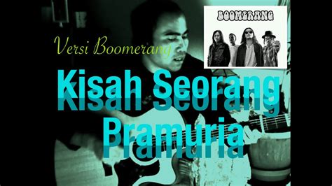 belajar bermain lagu kisah seorang pramuria versi boomerang kunci lirik youtube