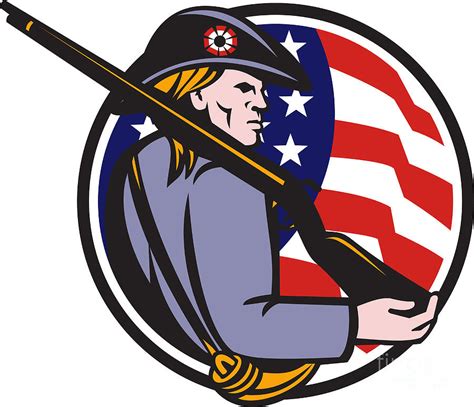 patriots american revolution symbols  legend   bennington