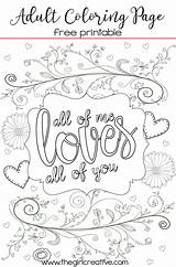 Coloring Adult Printable Own Make Pages Tips Color Thegirlcreative Print Create Jesus Loves Printables Give Favorite Quote Valentine Size Font sketch template