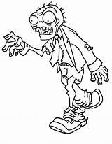Coloring Pages Zombie Printable Zombies Kids sketch template
