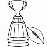 Coloring Bowl Super Pages Trophy Cup Football Grey Printable Template Drawing Color Championship Kids Clipart Trophies Goal Post Getdrawings Eagles sketch template