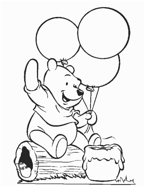 winnie  pooh coloring page printable coloring page  kids