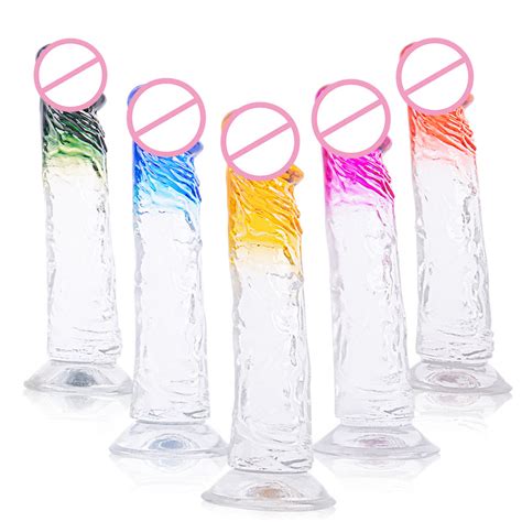 Higo Crystal Large Realistic Dildos Artificial Penis With Suction Cup G