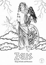 Greek Coloring Pages Gods God Illustrations Different Baby sketch template