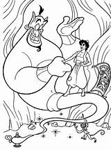Disegni Colorare Aladdin Aladin Genio Principesse Lampada Pleta Jasmine Migliore sketch template