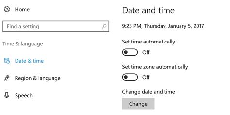 set correct time  date  windows  consuming tech
