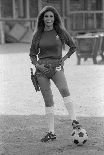 Terry O Neill Raquel Welch With A Soccer Ball 4 American
