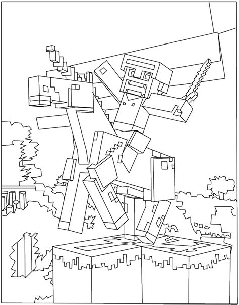 minecraft coloring pages birthday printable