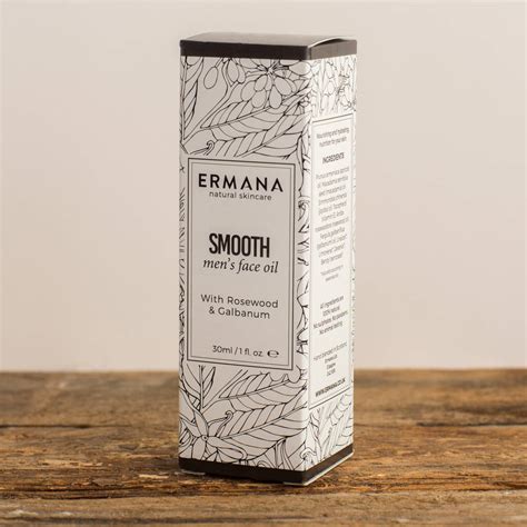 smooth men s face oil by ermana natural skincare