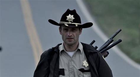 The Knot Of The Hat Rick Grimes Andrew Lincoln In The Walking Dead