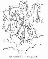 Elijah Flaming Chariot sketch template