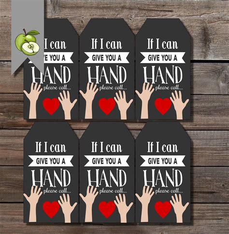 Hand Tag If I Can Give You A Hand Please Call Class Mom