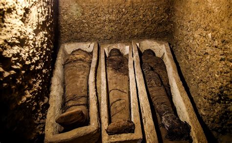 egypt unveils ancient burial site home   mummies al arabiya english