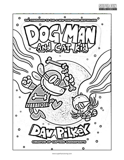 dog man  cat kid coloring page super fun coloring