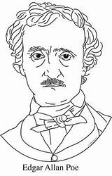 Poe Allan Edgar Cordial sketch template