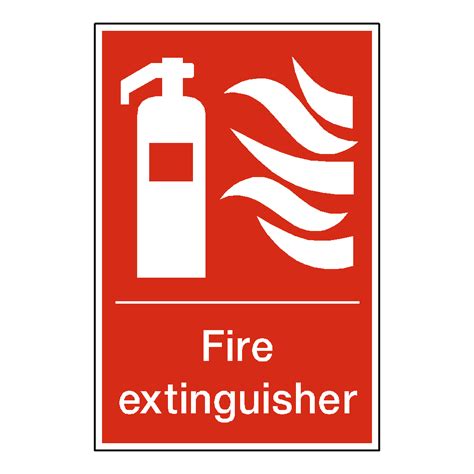 fire extinguisher standard sign safety labelcouk