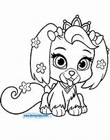 Daisy Coloring Palace Pets Pages Rapunzel Puppy Disney Book Funstuff Disneyclips sketch template