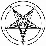 Baphomet Satan Pentagram Sigil Lucifer Satanism Satanic Leviathan Symbols Occult Anton Lavey Hebrew Satanás Sigilo Setan Pentagrama Ritual Monokrom Satanisme sketch template
