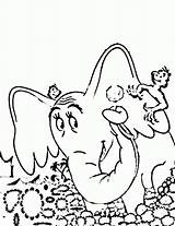 Horton Hears Hatches Seuss Coloringhome Sharry sketch template