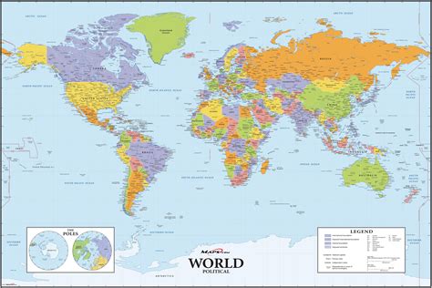 detailed map   world