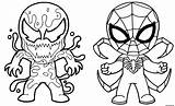 Spiderman Venom sketch template