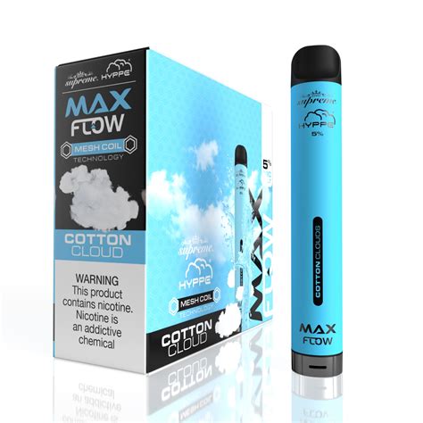 hyppe max flow cotton cloud disposable vape puffholic vape