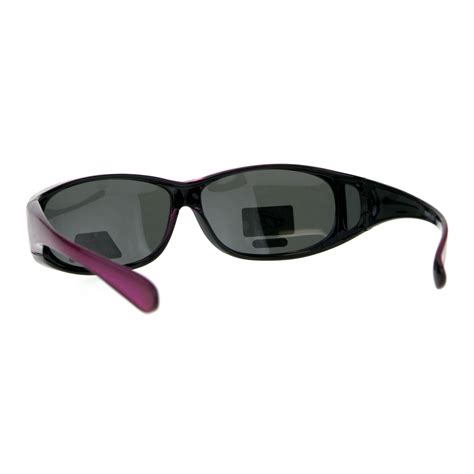 polarized womens rhinestone bling fit over rectangular 60mm sunglasses
