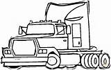 Truck Semi Coloring Pages Wheeler Trucks Trailer Printable Color Tattoos Clipart Tractor Cliparts Library Renault Magnum Transport Drawing Clipartmag Cars sketch template