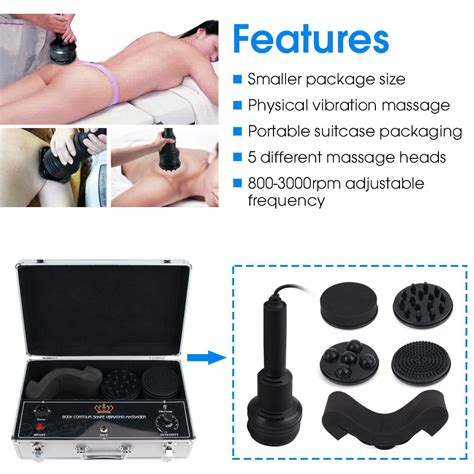 Portable Body Weight Loss Vibration G5 Massager Machine With 5 Heads