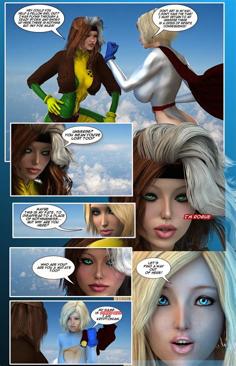 Power Girl Meets Rogue Page1 By Prizm1616 On Deviantart