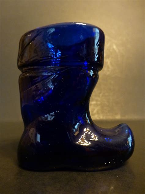 Kumela Riihimäki Glass Finland Cobalt Glass Boot Collectors Weekly