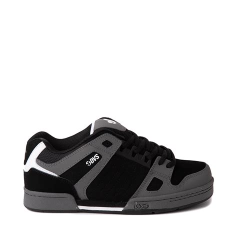 Mens Dvs Celsius Skate Shoe Charcoal Black White Journeys