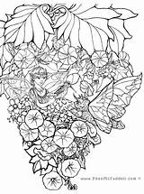 Fairyland Colouring sketch template