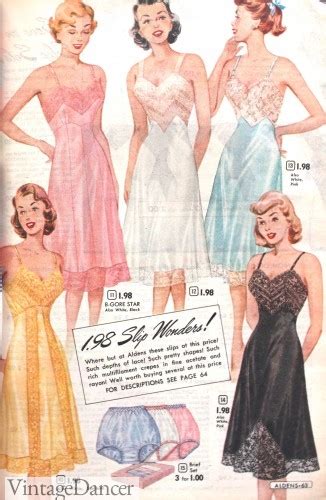 1950s lingerie history bras girdles slips panties garters