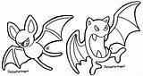 Zubat Pokemon Golbat Asd sketch template