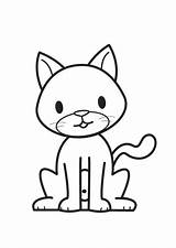 Colorare Gatto sketch template