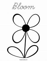 Coloring Bloom Cursive Built California Usa Twistynoodle sketch template