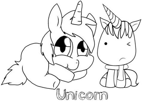 cute  beautiful baby unicorn coloring pages