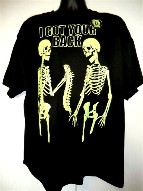 sold i ve got your back t shirt size xl glow in the dark
