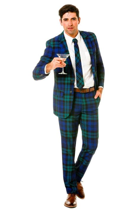 Blue And Green Plaid Dress Pants And Suit Jacket Green Plaid Dress
