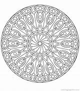 Mandala Coloring Pages Adult Printable Adults Getcoloringpages sketch template