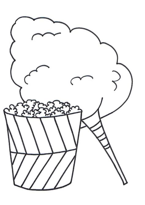 cotton candy coloring page coloring home