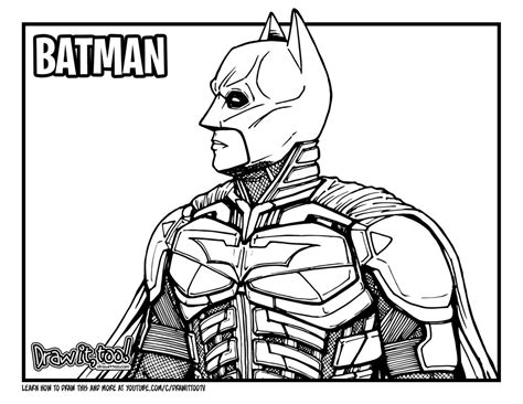 draw batman  dark knight drawing tutorial draw