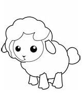 Owieczka Kolorowanka Schafe Ausmalen Lambs Kolorowanki Rysunek Owca Druku Corderito Supercoloring sketch template