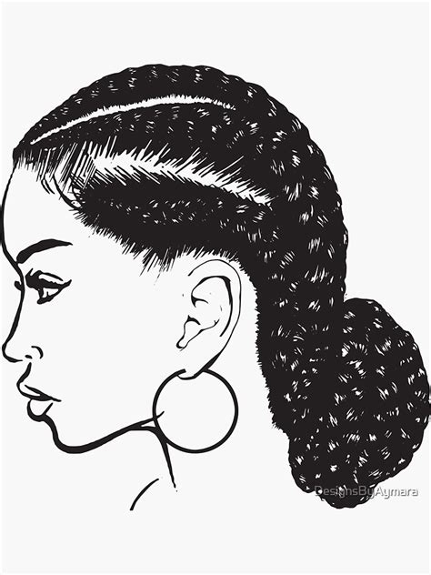 Black Woman Braids Hairstyle African American Beauty